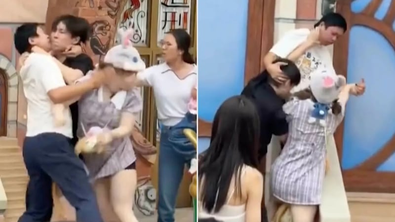 ¡Sin cuento de hadas! Pareja ataca a una familia en Disneyland Shanghai... todo por una foto