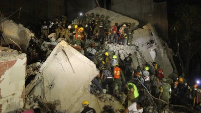 Un sismo de 7.1 grados se registró en la Ciudad de México, matando a cientos de personas
