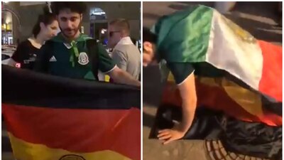 El youtuber fue criticado por maltratar a la bandera de Alemania