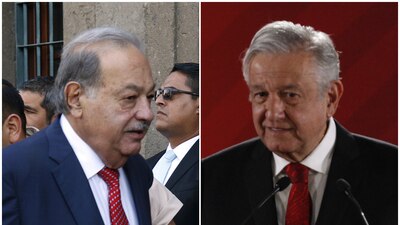 Carlos Slim acudió al evento del gobierno federal de este lunes
