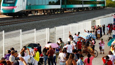 El 1 de septiembre el Presidente hizo el primer viaje del Tren Maya