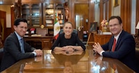 Presume Sheinbaum encuentro con Roberto Velasco y Esteban Moctezuma