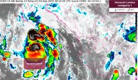 Huracán ‘Lorena’ alcanza categoría 1 frente a costas mexicanas