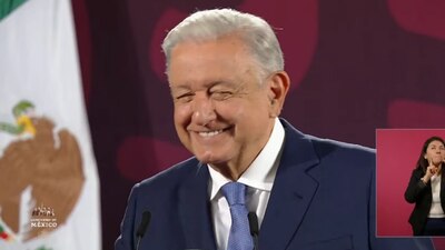 El presidente dijo sentirse muy feliz porque va a continuar la Cuarta Transformación