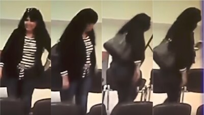 Así fue el momento exacto donde captaron a la regidora