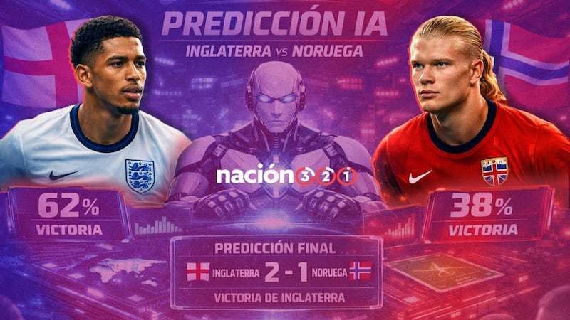IA pone como favorito a Inglaterra, pero anticipa un duelo de alto voltaje ante Noruega