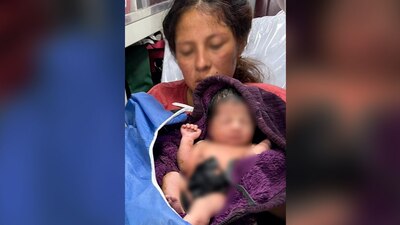 Fue trasladada al hospital