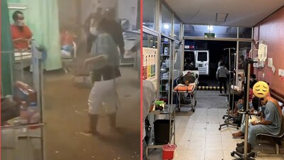 En un video difundido en redes se observó a las trabajadoras de la salud luchando por proteger a los niños