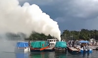 Incendio en embarcación de la Marina deja 5 elementos lesionados en Cozumel
