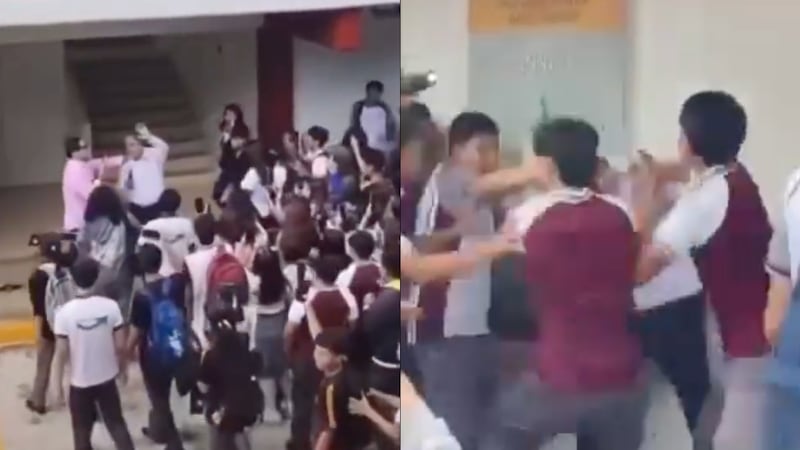 Alumnos golpean a docente del CETIS 78; lo acusan de presunto acoso sexual