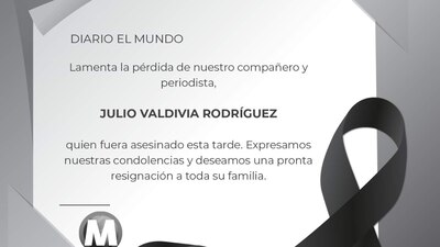 El diario donde trabajaba lamentó los hechos