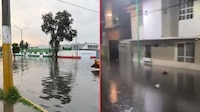 Lluvias dejan encharcamientos e inundaciones en varias zonas de CDMX y Edomex