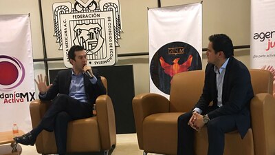 Larry Rubin (izquierda) confía en que la relación entre México y EU puede mejorar para beneficio de ambos países