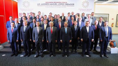 El presidente electo se reunió con los gobernadores del aís para hablar de seguridad, cooperación y relación entre México y EU