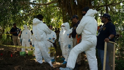 Las autoridades trasladaron los restos para iniciar investigaciones