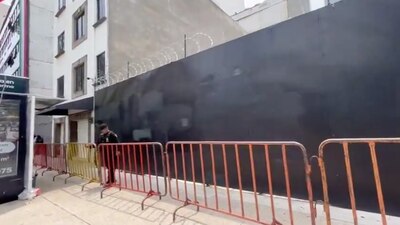 Elementos de seguridad cercaron el recinto legislativo