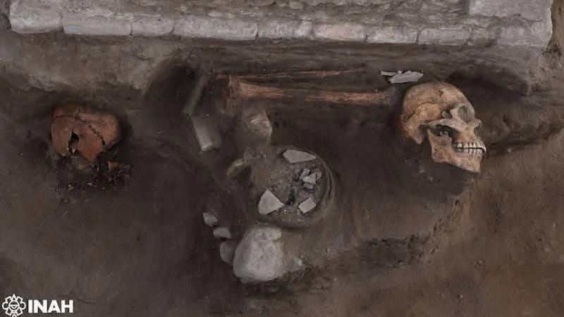 INAH halla altar ceremonial tolteca con restos humanos en Tula, Hidalgo
