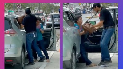 El agresor fue identificado por medios locales como Olof Gallegos, militante de Morena