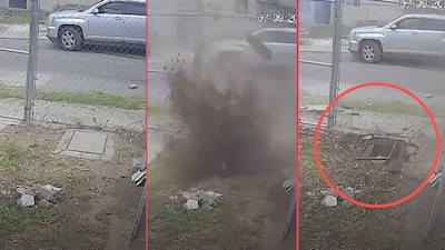 ¡Salen volando! Explotan cerca de 10 alcantarillas en Tlajomulco, Jalisco