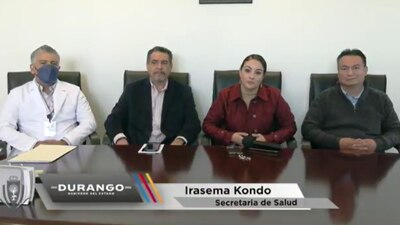 La secretaria de Salud del estado de Durango, Irasema Kondo dio a conocer el caso