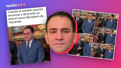 Arturo Herrera y sus muecas al ser nombrado secretario de Hacienda, en sustitución de Carlos Urzúa