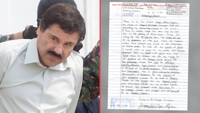 Carta de 'El Chapo'.