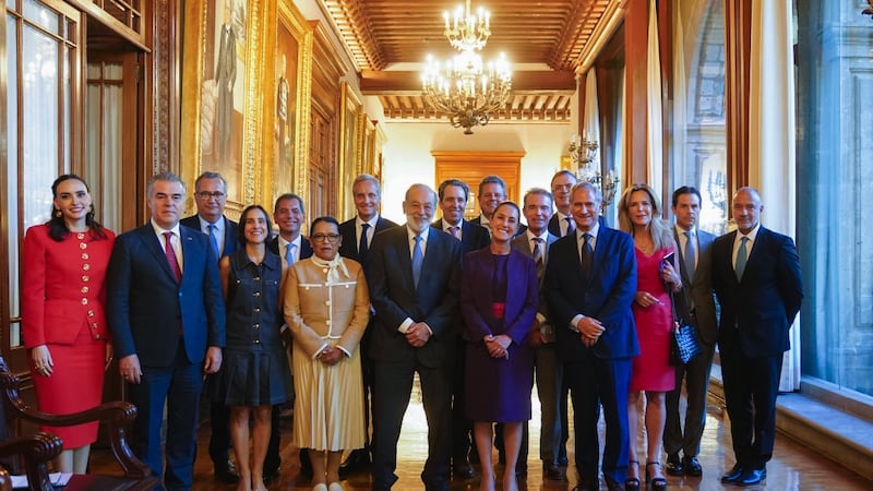 Sheinbaum se reúne con empresarios en Palacio Nacional para hablar del ‘Plan México’