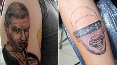 Los usuarios lamentaron que algunas personas se tatúen la cara de una persona criticada