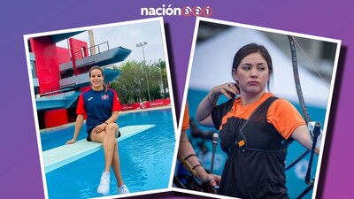 En la foto, las deportistas mexicanas Victoria Garza y Gabriela Bayardo