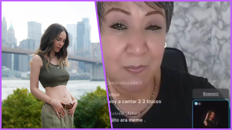 VIDEO: Belinda sorprende a tiktoker Tenura68 y canta en vivo para ella