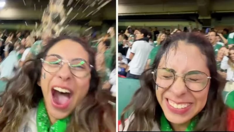 VIDEO: Influencer exhibe a sujeto que le arrojó una cerveza en el partido de México vs. Chequia