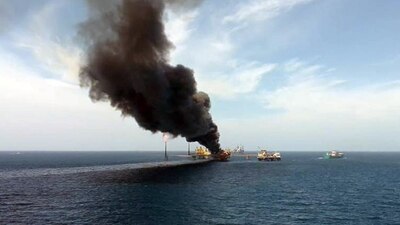 La plataforma registró un incendio en un centro de distribución de gas y crudo