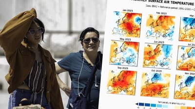 El nivel de calentamiento global alcanzó +1.56 °C, en comparación con la era preindustrial en los últimos 12 meses