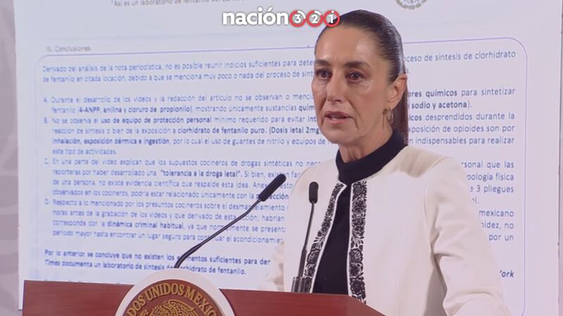 Con explicación sobre fentanilo, Sheinbaum desecha reportaje del NYT