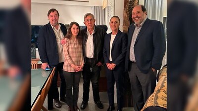 Claudia Sheinbaum tuvo una conversación con Cuauhtémoc Cárdenas