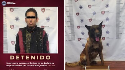 Además, el hombre fue detenido en posesión de aparente droga 'cristal'