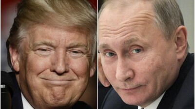 El presidente electo estadounidense, Donald Trump, y el mandatario ruso, Vladimir Putin