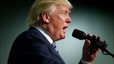 El candidato republicano durante un evento proselitista en Charlotte el 15 de octubre