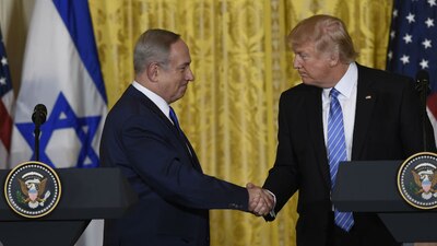 El primer ministro de Israel (izquierda) dijo que Estados Unidos será el mejor aliado de su Estado