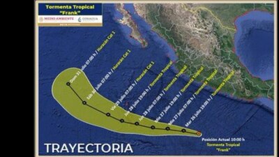 Podría generar lluvias y con ello deslaves, incremento en niveles de ríos y arroyos