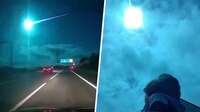 ¡Impresionante! Comparten las imágenes del "meteorito" en Portugal-España