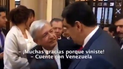 AMLO de México y Nicolás Maduro de Venezuela