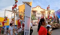 VIDEO: Niños voladores de Papantla roban miradas en desfile de la Revolución