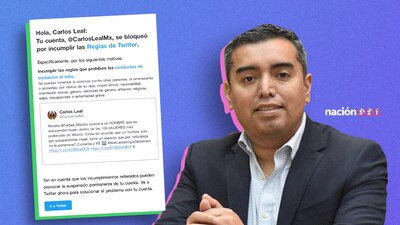 El diputado aseguró que la plataforma de Twitter lo censuró