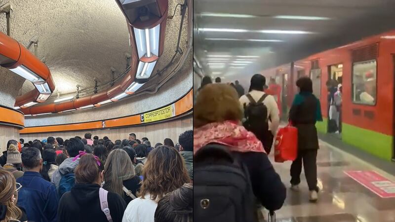 Humo, desalojos y retrasos: Caos se apodera de la Línea 3 del Metro