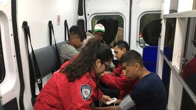 Los adolescentes fueron auxiliados pues presentaban síntomas de hipotermia