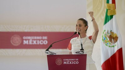 En redes sociales, la virtual presidenta dijo que va a construir el segundo piso de 4T
