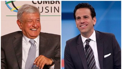 El presidente electo y el periodista de Televisa