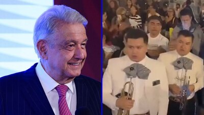 El Presidente recibió una serenata en Palacio Nacional