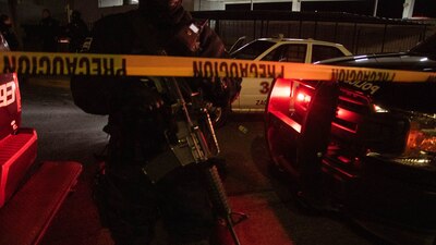 Elementos de la Policía capitalina acordonaron la zona